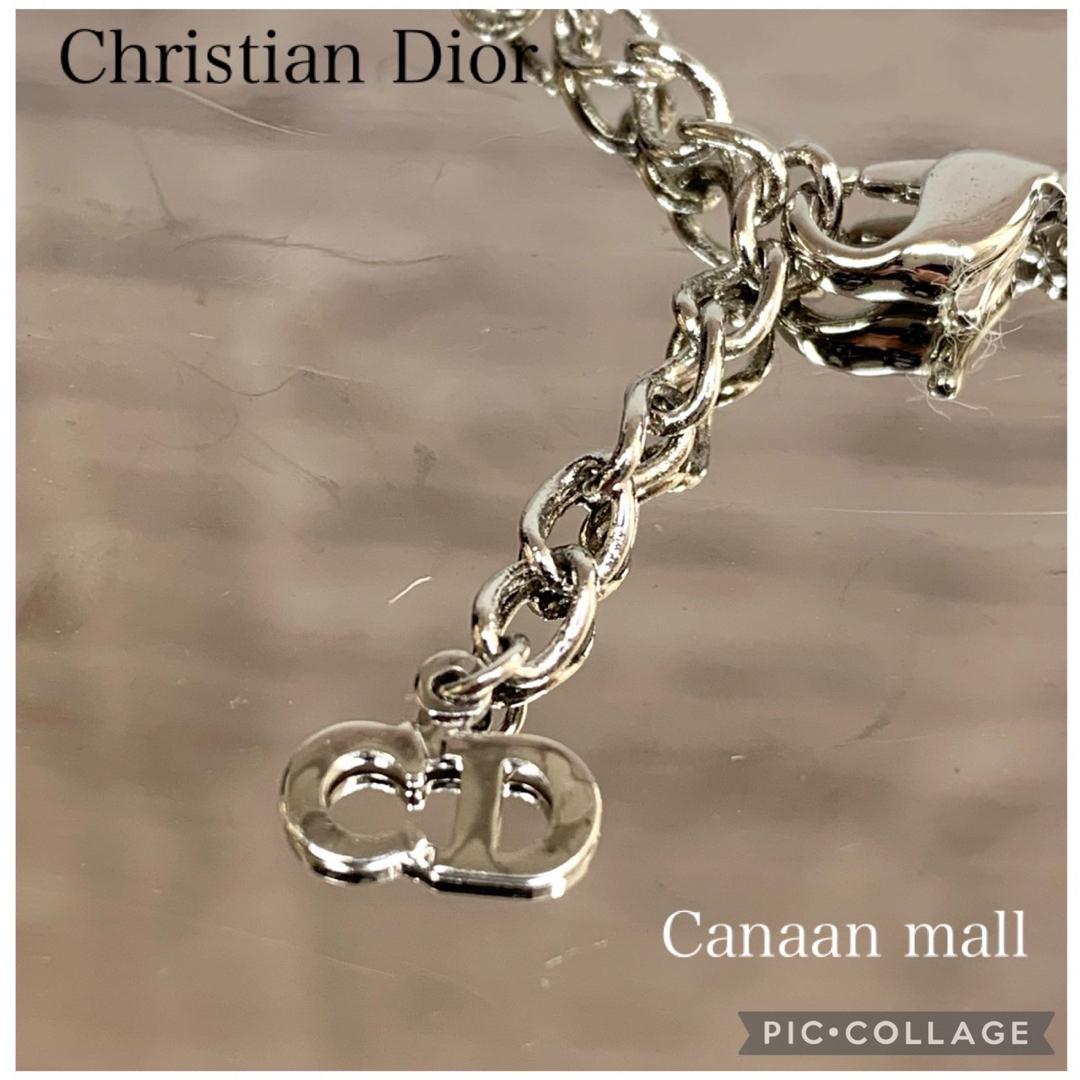 【美品】廃盤ChristianDior トロッターライン　ネックレス　（ブルー）