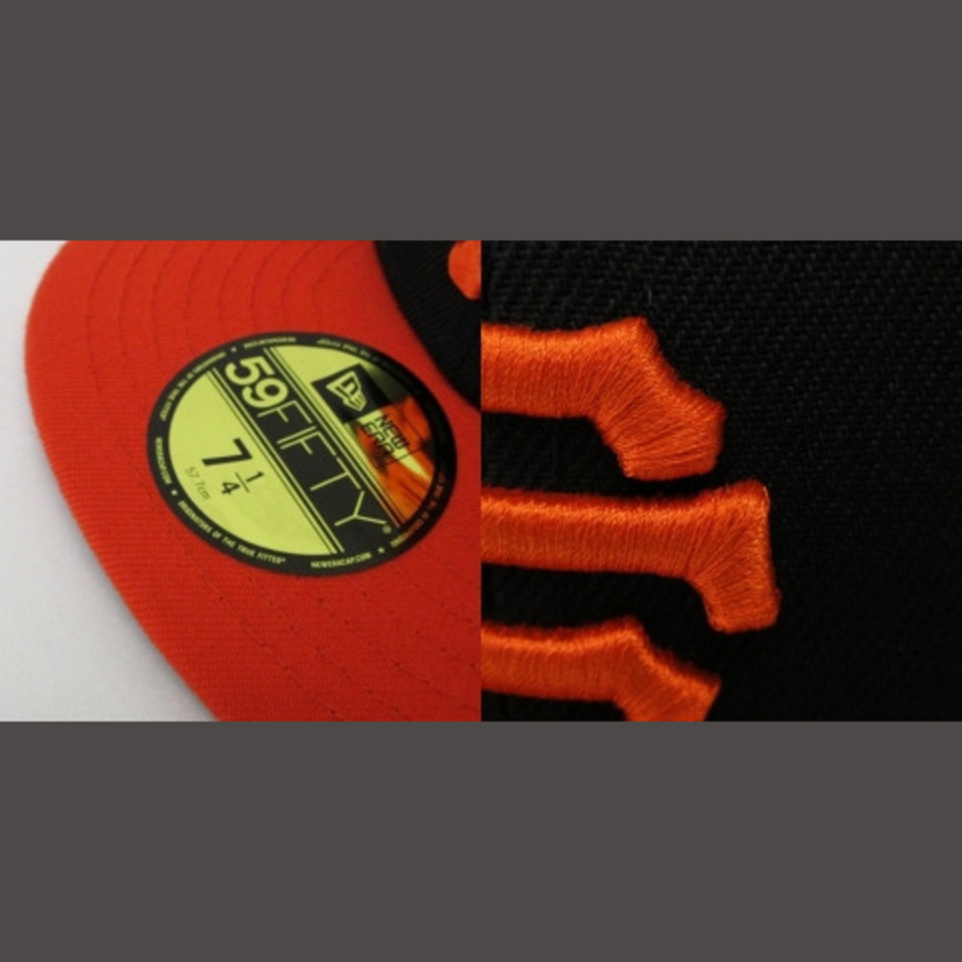 NEW ERA(ニューエラー)のニューエラ 59FIFTY MLB ジャイアンツ キャップ 黒 7 1/4 メンズの帽子(キャップ)の商品写真