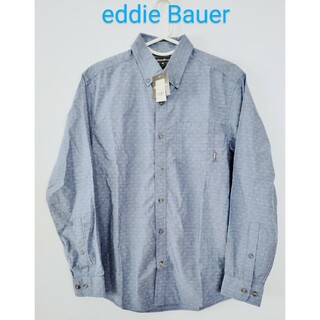 エディーバウアー(Eddie Bauer)の未使用★Eddie Bauer 長袖シャツ M(日本サイズ) ブルー(シャツ)