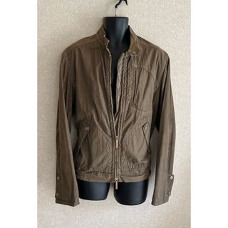 エルメネジルドゼニア(Ermenegildo Zegna)のZ ZEGINA COTTON×LEATHER JACKET SIZE L(ブルゾン)