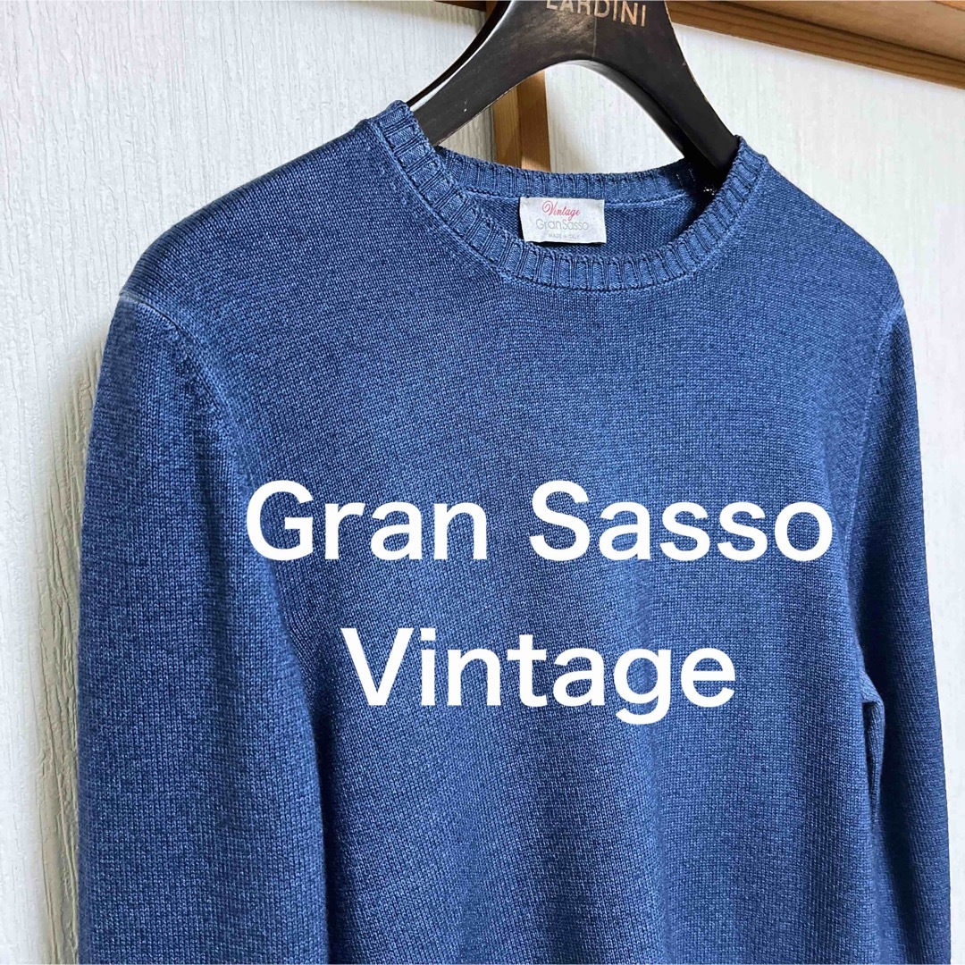 トップスGran Sasso Vintage ガーメントダイ　 ミドルゲージニット
