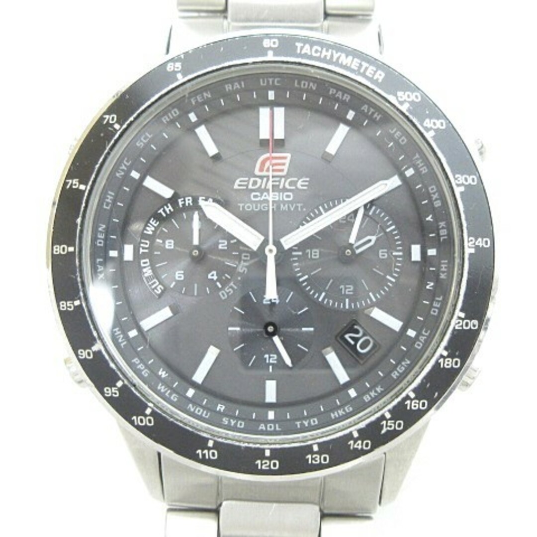 絶妙なデザイン カシオ EDIFICE EQW-550D-1AJF 5178腕時計 タフソーラー 腕時計(アナログ)