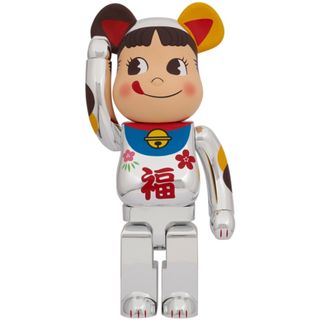 メディコムトイ(MEDICOM TOY)のBE@RBRICK 招き猫 ペコちゃん 福 銀メッキ 1000％ 不二家(その他)