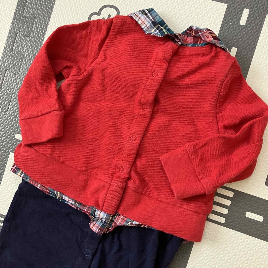 babyGAP(ベビーギャップ)のベビー服 長袖 ロンパース 70 6-12m キッズ/ベビー/マタニティのベビー服(~85cm)(ロンパース)の商品写真