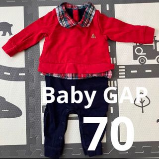 ベビーギャップ(babyGAP)のベビー服 長袖 ロンパース 70 6-12m(ロンパース)