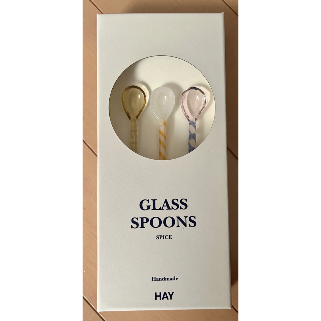 【新品未使用】HAY GLASS SPOONS 3本セット インテリア/住まい/日用品のキッチン/食器(カトラリー/箸)の商品写真