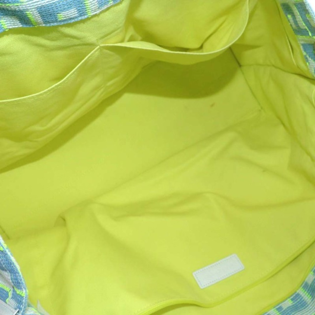 ロンシャン ロゾ トートバッグ ハンドバッグ ショルダーバッグ 水色 緑約4356cmタテ