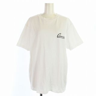 アメリカーナ(AMERICANA)のアメリカーナ Tシャツ カットソー 半袖 クルーネック ロゴ プリント 白(Tシャツ(半袖/袖なし))