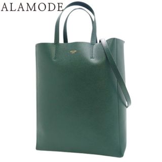 セリーヌ(celine)のCELINE(セリーヌ) バーティカルカバ スモール ハンドバッグ 2way ショルダー 肩掛け 斜め掛け トート レザー グリーン緑 ゴールド金具 189813 レディース 40802069632【中古】【アラモード】(ハンドバッグ)