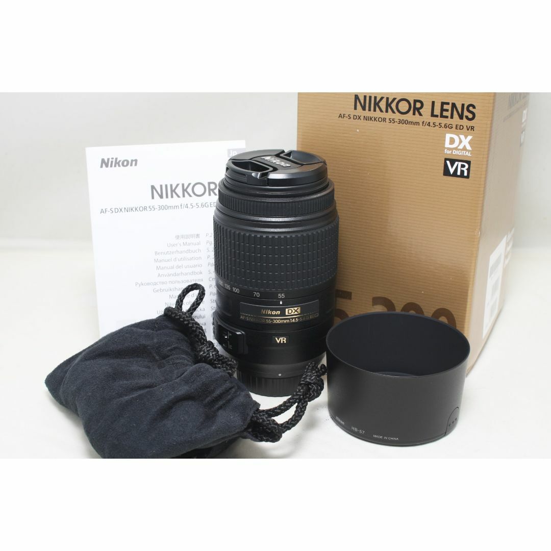 インポート正規品 美品 ニコン AF-S DX 55-300mm F4.5-5.6 G ED VR