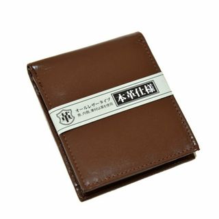 新品 本革 フルレザー 財布 KWS ORIGINAL 薄型 ブラウン 茶色(折り財布)