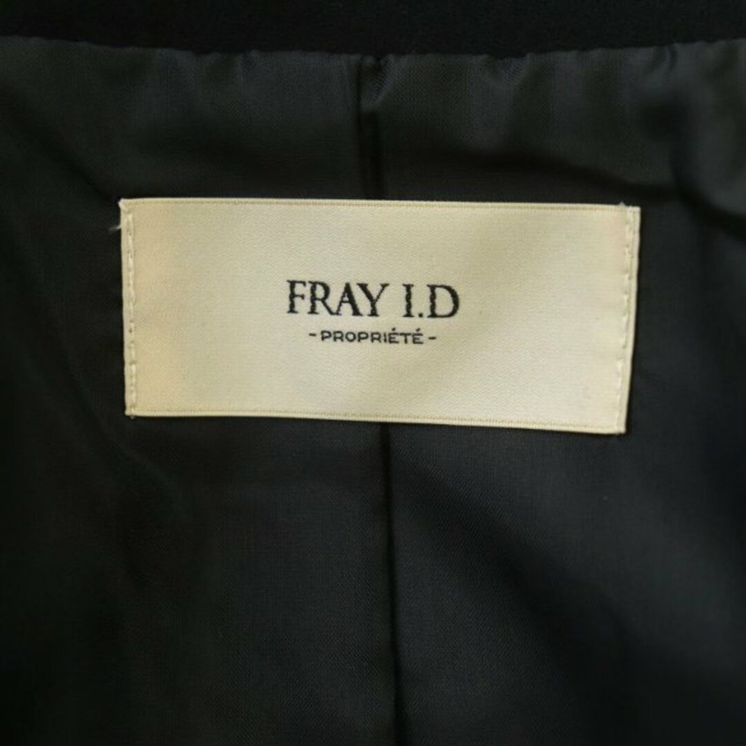 FRAY I.D(フレイアイディー)のフレイアイディー テーラードジャケット アウター 総裏地 ウール混 1 黒 レディースのジャケット/アウター(その他)の商品写真