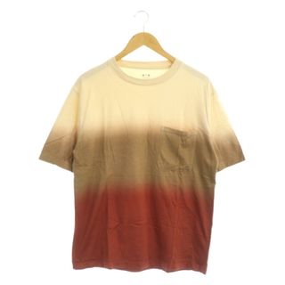 スリードッツ(three dots)のスリードッツ グラデーションTシャツ カットソー 半袖 コットン L(Tシャツ/カットソー(半袖/袖なし))