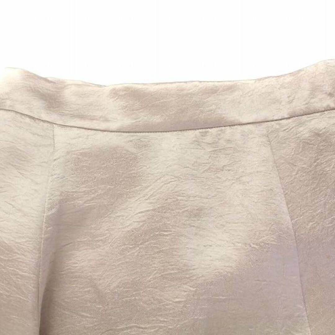 Stola.(ストラ)のストラ シルキーサテン フレア スカート ミモレ ロング シワ加工 36 S レディースのスカート(ロングスカート)の商品写真