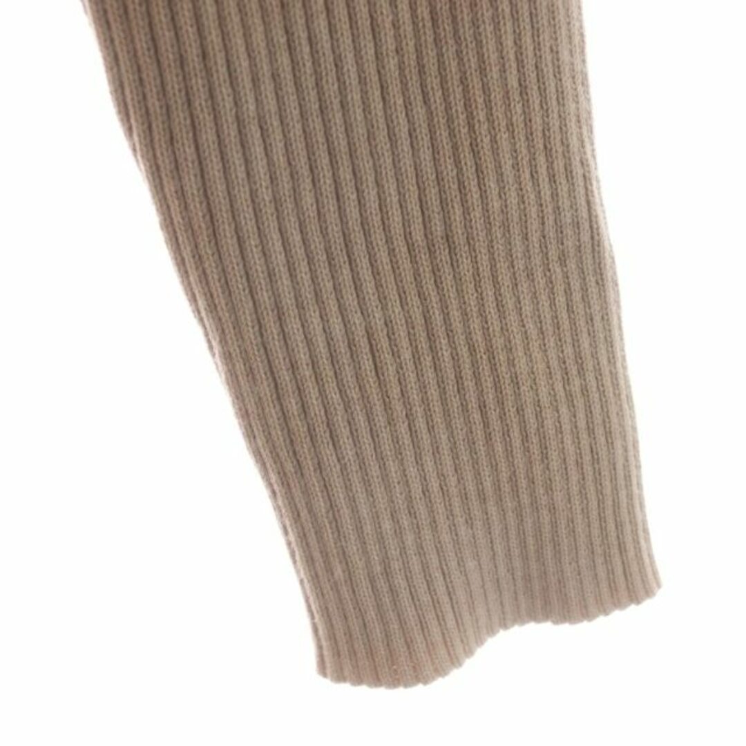 COCO DEAL(ココディール)のココディール ポケットリブニットワンピース ロング 長袖 2 ベージュ レディースのワンピース(ロングワンピース/マキシワンピース)の商品写真
