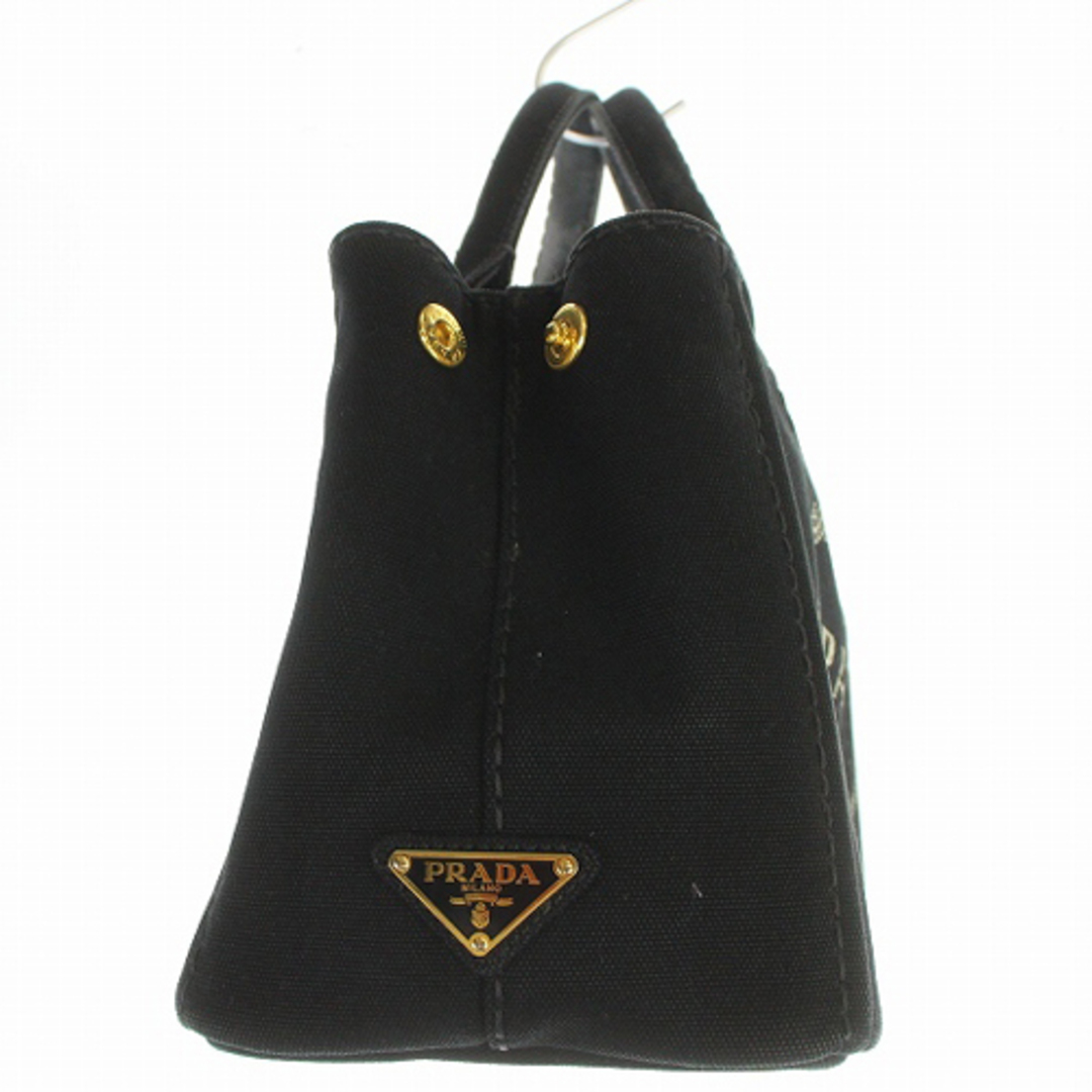 PRADA - プラダ カナパ キャンバス ハンドバッグ トートバッグ 黒の