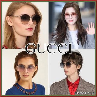 Gucci - 【TWICEサナ着用】 GUCCI ラウンドフレーム メタル サングラス