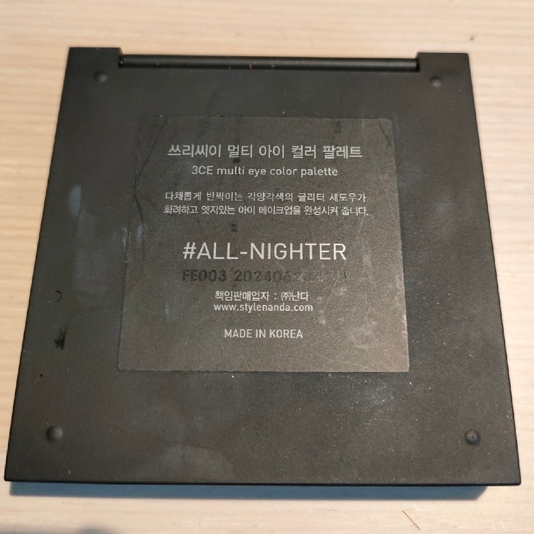 3ce(スリーシーイー)の3CE アイシャドウ ALL-NIGHTER コスメ/美容のベースメイク/化粧品(アイシャドウ)の商品写真