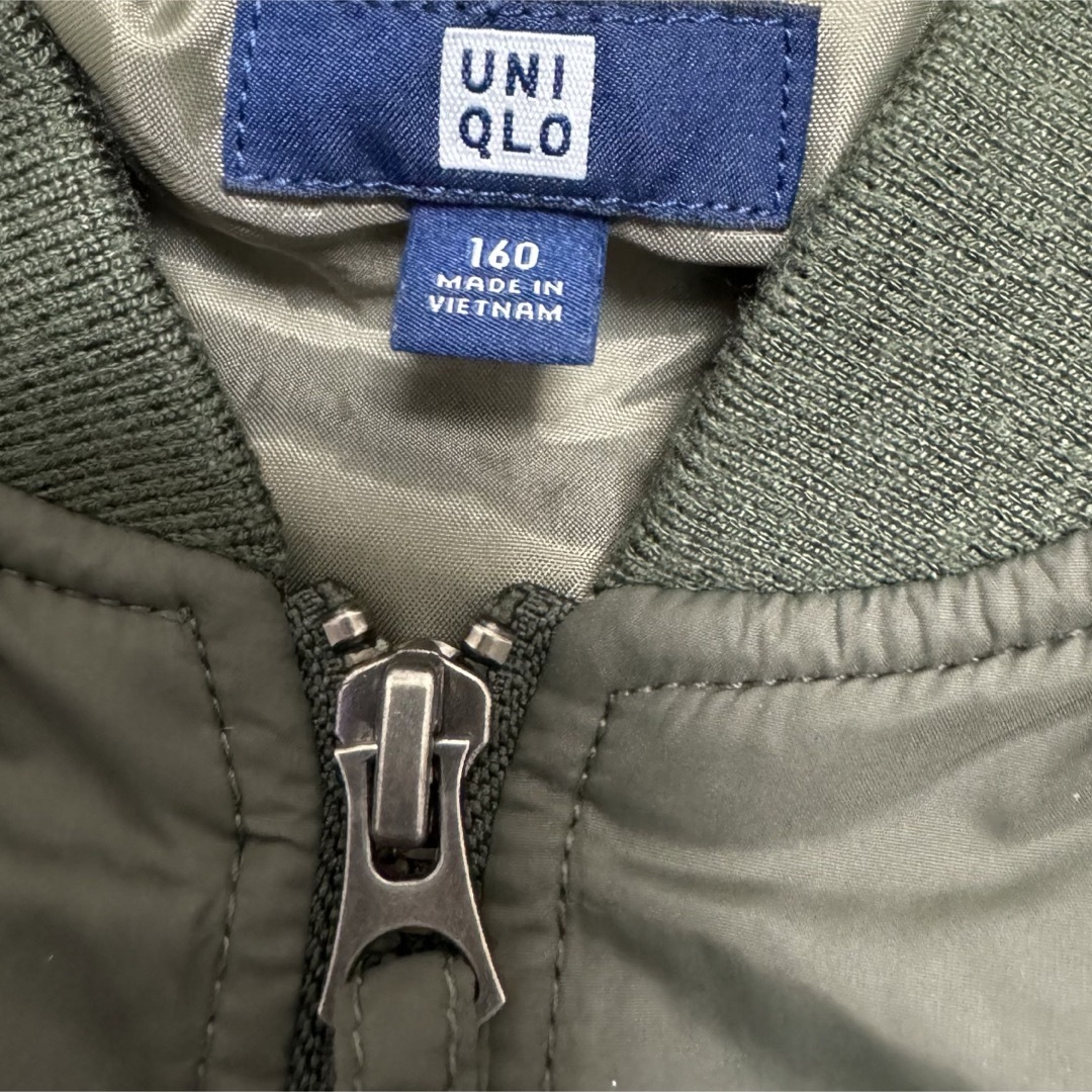 UNIQLO(ユニクロ)のユニクロ　ブルゾン　ジャケット キッズ/ベビー/マタニティのキッズ服男の子用(90cm~)(ジャケット/上着)の商品写真
