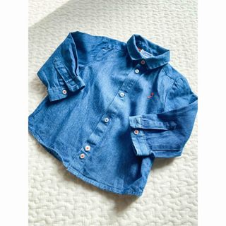 ジャカディ(Jacadi)のmucchi様専用】jacadi インディゴシャツ12M(シャツ/カットソー)