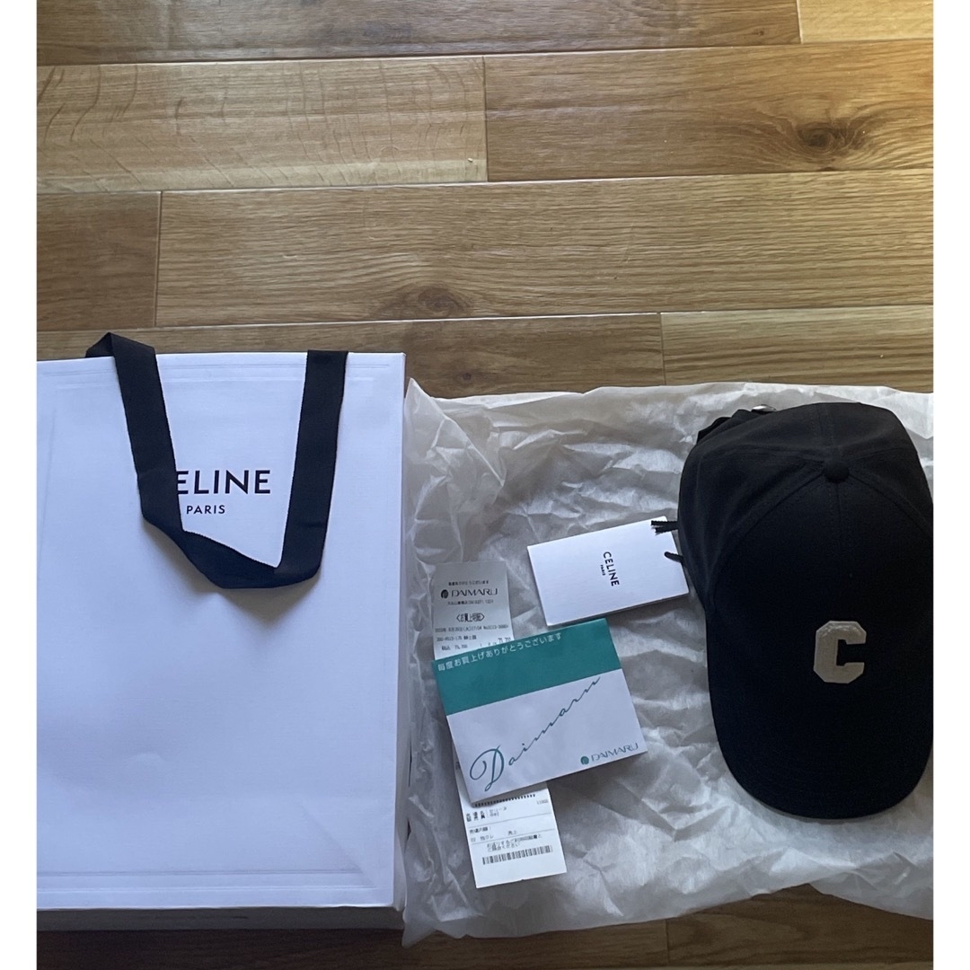 celine(セリーヌ)のレシート有り【新品】　セリーヌ　キャップ　Cロゴ レディースの帽子(キャップ)の商品写真