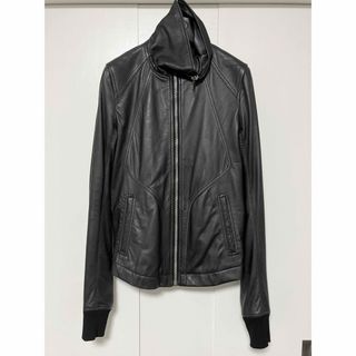 リックオウエンス(Rick Owens)のRick Owens インターシャ レザージャケット ライダース 48(レザージャケット)