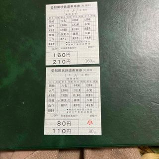 愛知環状鉄道　金額切取式　乗車券(鉄道)