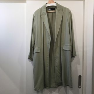 ザラ ロングコート(レディース)(グリーン・カーキ/緑色系)の通販 100