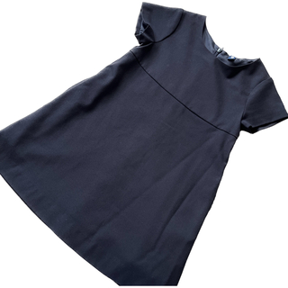 ユニクロ(UNIQLO)のUNIQLOユニクロ フォーマルワンピース 110㎝ 半袖 濃紺ネイビー(ドレス/フォーマル)