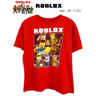 Roblox　ロブロックス　Tシャツ　ボーイズL　赤　USA古着(Tシャツ/カットソー)