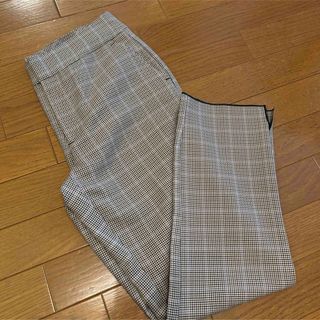 ザラ(ZARA)の【美品】 ZARA BASIC グレンチェックスラックス S(カジュアルパンツ)