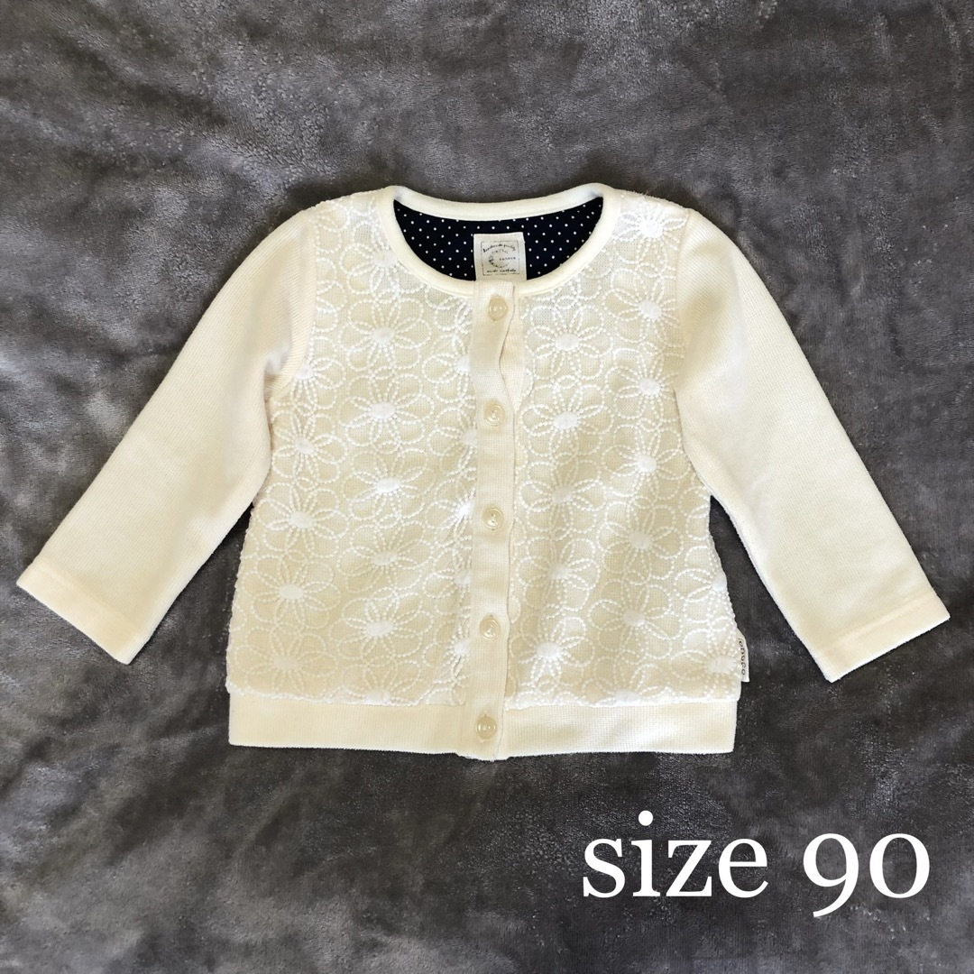 バースデイ(バースデイ)のsize90🌷ニットカーディガン キッズ/ベビー/マタニティのキッズ服女の子用(90cm~)(カーディガン)の商品写真