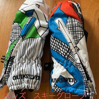 クイックシルバー(QUIKSILVER)のキッズ(幼児)　スキーグローブ　QUIKSILVER(手袋)