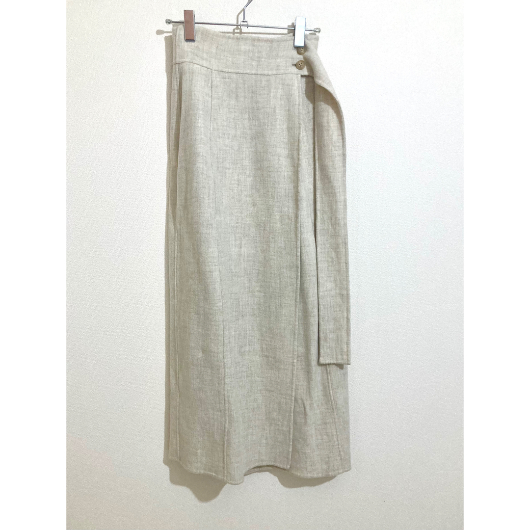 louren doubleface wool skirt ivory930cm蹴まわし - maksikhari.ge