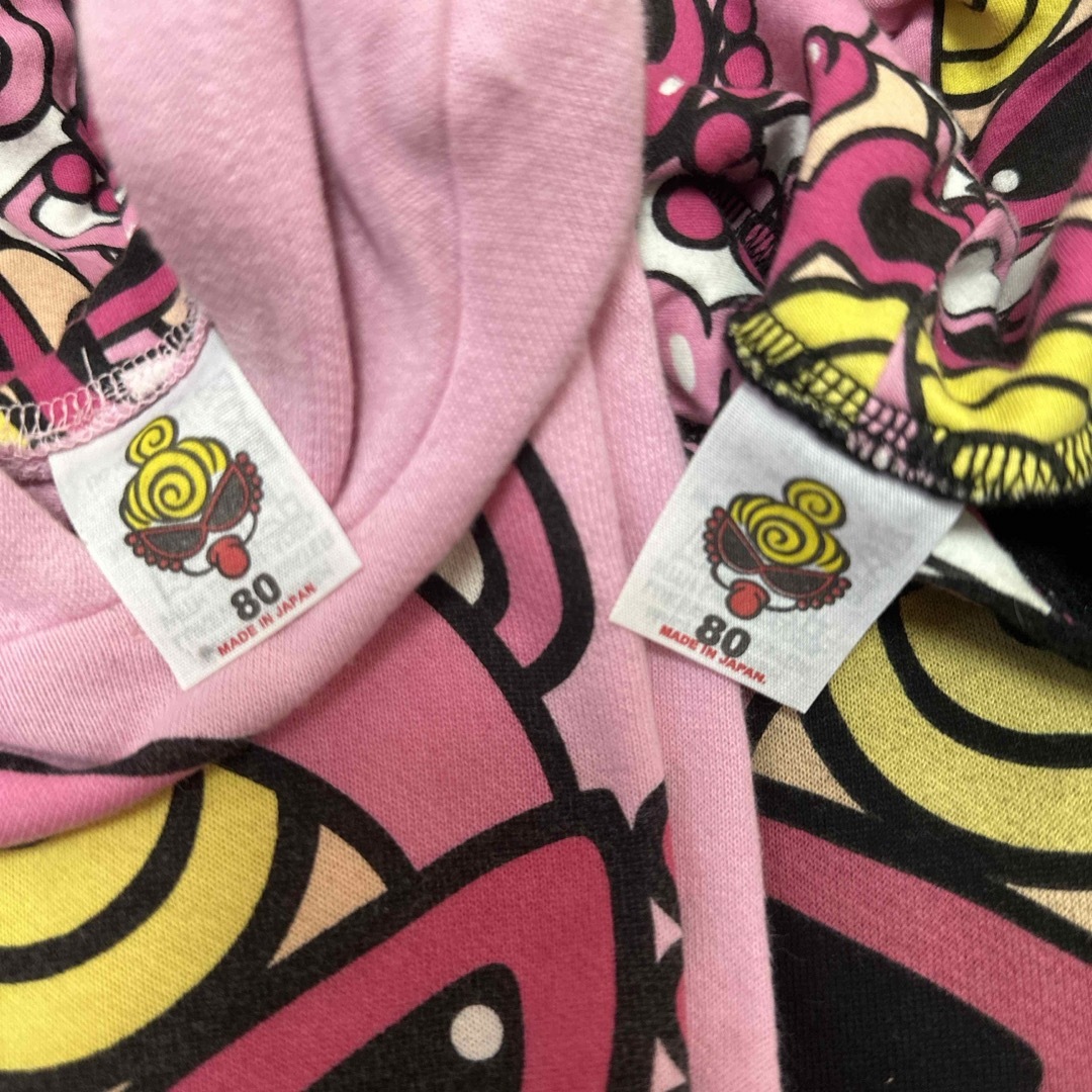 HYSTERIC MINI(ヒステリックミニ)の80cmセット キッズ/ベビー/マタニティのベビー服(~85cm)(ロンパース)の商品写真