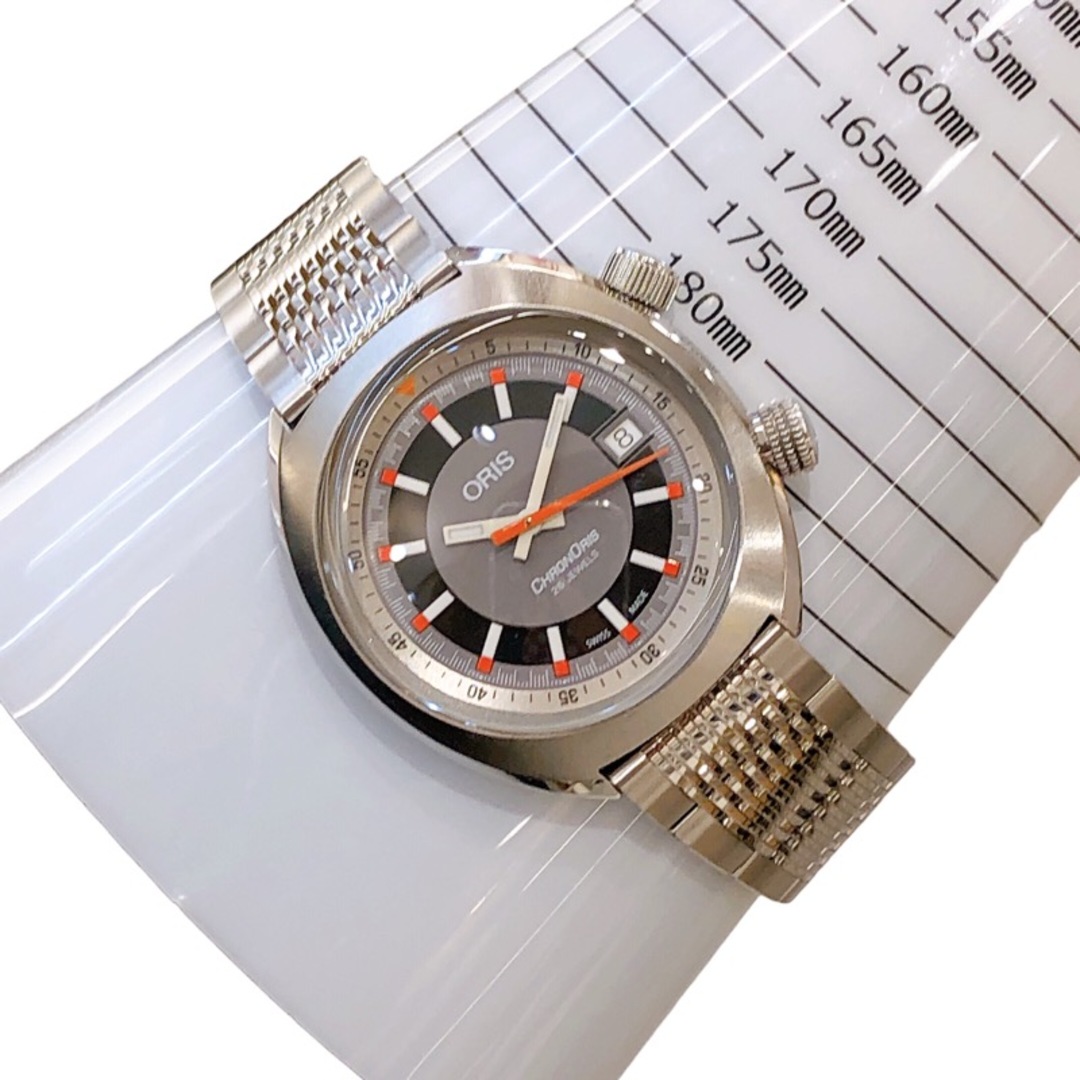 ORIS(オリス)の　オリス ORIS クロノリス　デイト 01　733　7737　4053-07　5　19　43 グレー ステンレススチール 自動巻き メンズ 腕時計 メンズの時計(その他)の商品写真