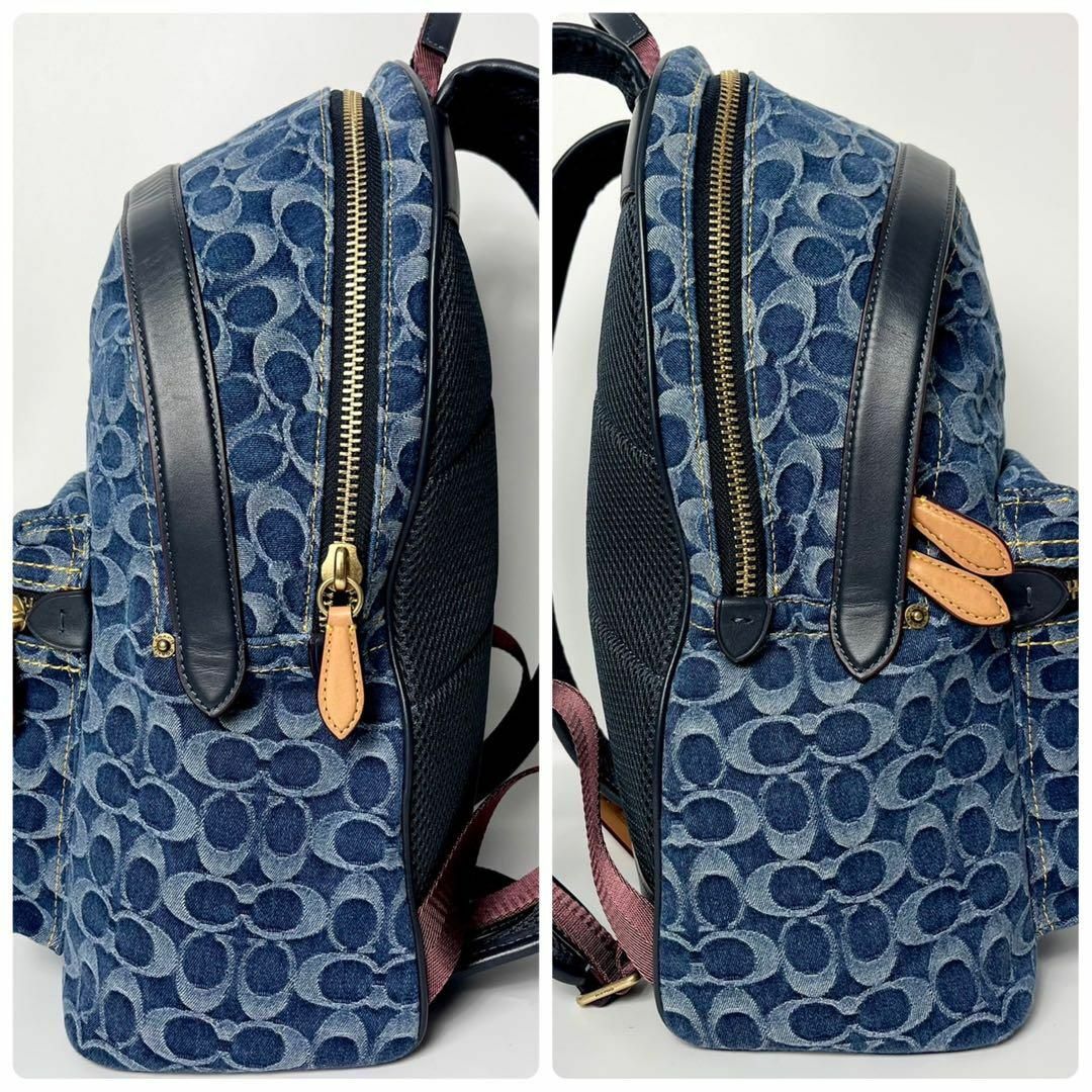 COACH - 【美品】コーチ チャーター シグネチャーデニム バックパック