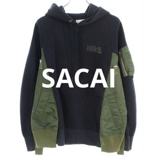 サカイ ×ナイキ NIKE  20AW  NRG HOODY CW2419-475 MA-1ドッキングパーカー メンズ S