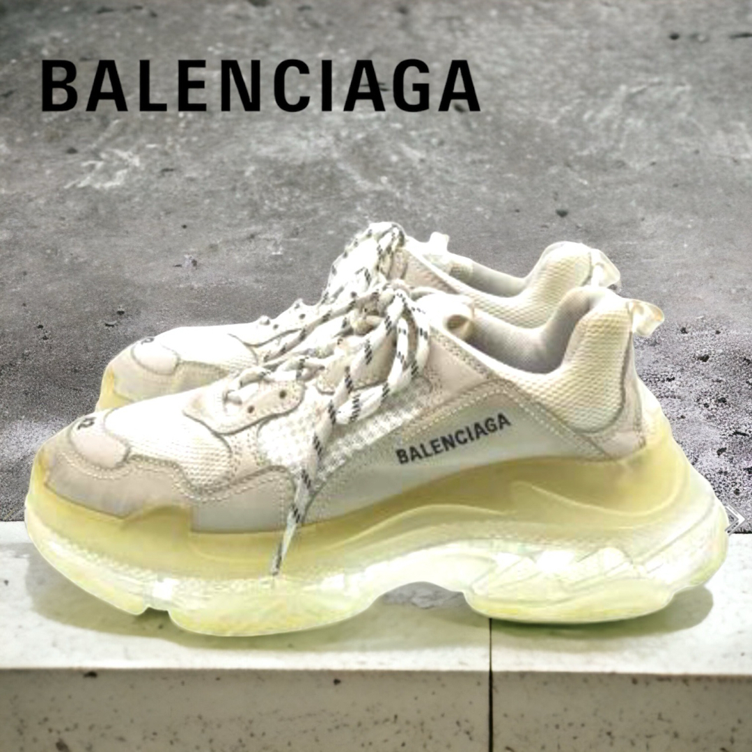 Balenciaga - 【美品】BALENCIAGA Triple S クリアソール 28相当 激