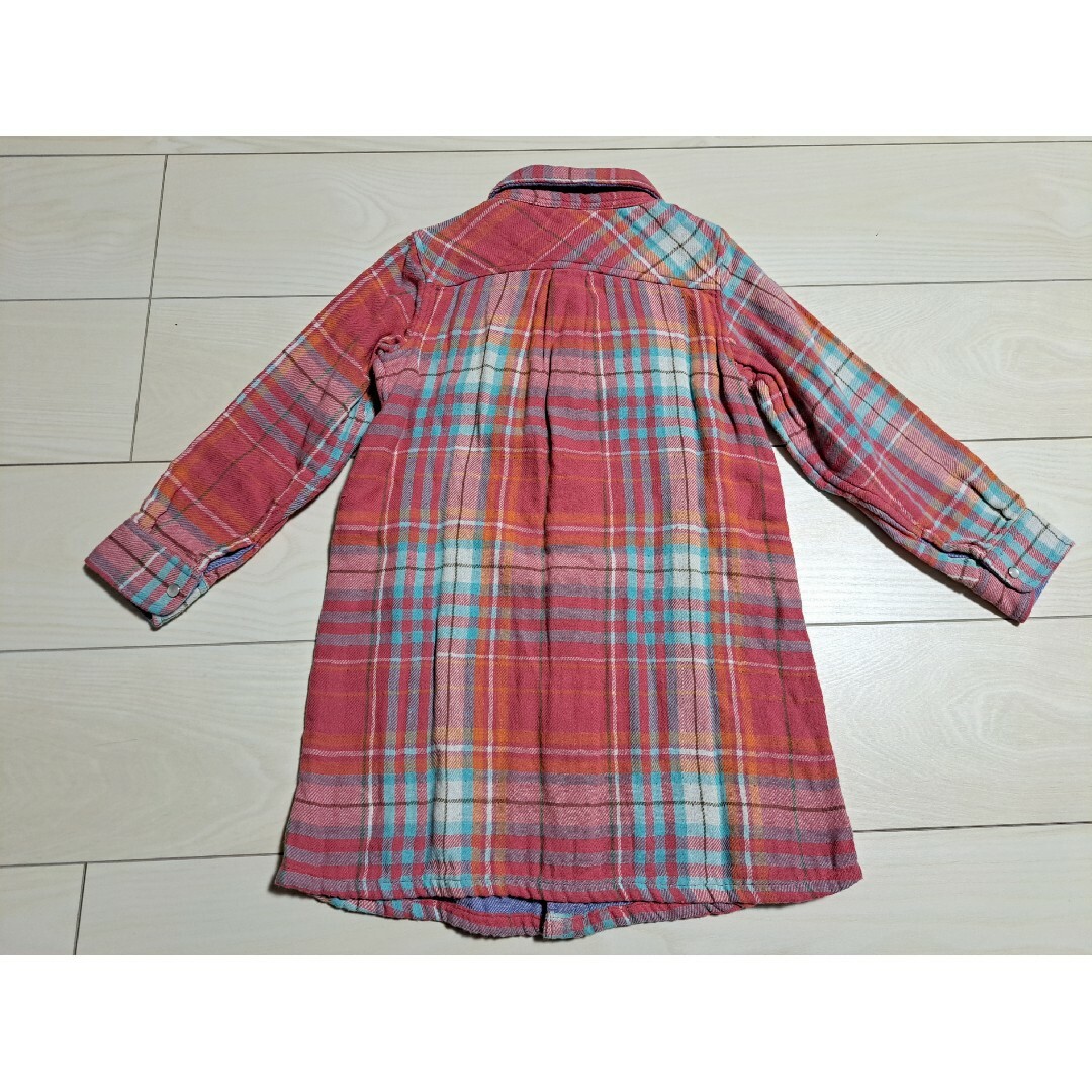 【新品】ブリーズ リバーシブル チェック デニム ワンピース 女の子 110
