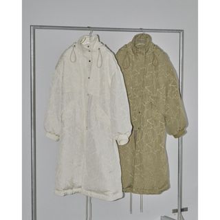 トゥデイフル(TODAYFUL)のTodayful Jacquard Down Coatエクリュ38サイズ(ダウンコート)