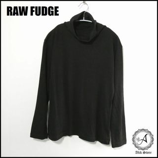 ローファッジ(RAW FUDGE)のRAW FUDRE レディース トップス 長袖 タートルネック 黒 M 日本製(カットソー(長袖/七分))