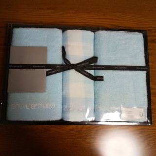 シュウウエムラ(shu uemura)のshu uemura フェイスタオル 2  ゲストタオル 1  綿100%(タオル/バス用品)