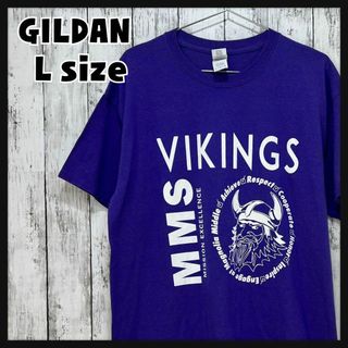 ギルタン(GILDAN)のGILDAN/ギルダン US古着 半袖シャツ Tシャツ L パープル(Tシャツ/カットソー(半袖/袖なし))