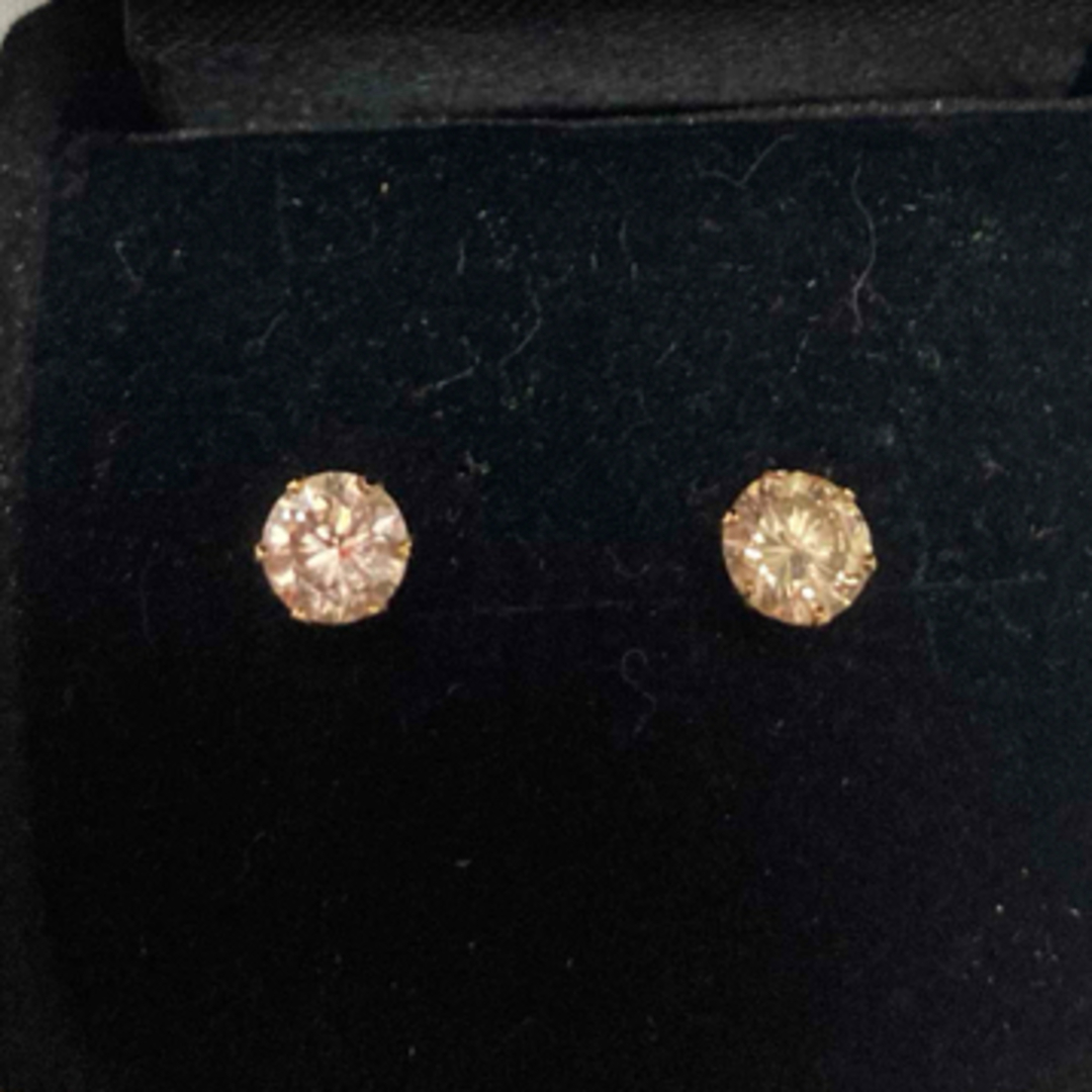 ぼぼ1ct ダイヤモンドピアス　ピンクゴールド レディースのアクセサリー(ピアス)の商品写真