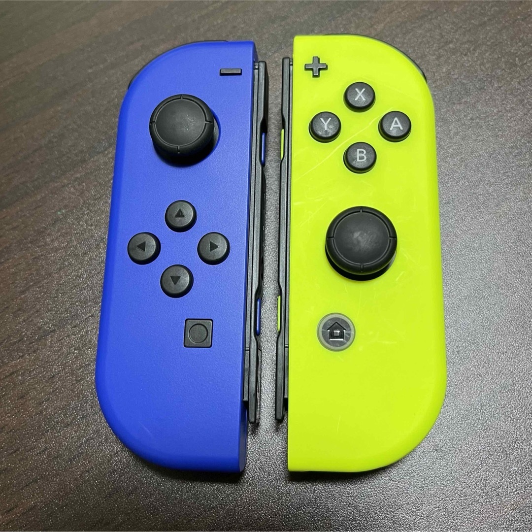 Nintendo Switch(ニンテンドースイッチ)のNintendo Switch Joy-Con ブルー/ネオンイエロー エンタメ/ホビーのゲームソフト/ゲーム機本体(家庭用ゲーム機本体)の商品写真