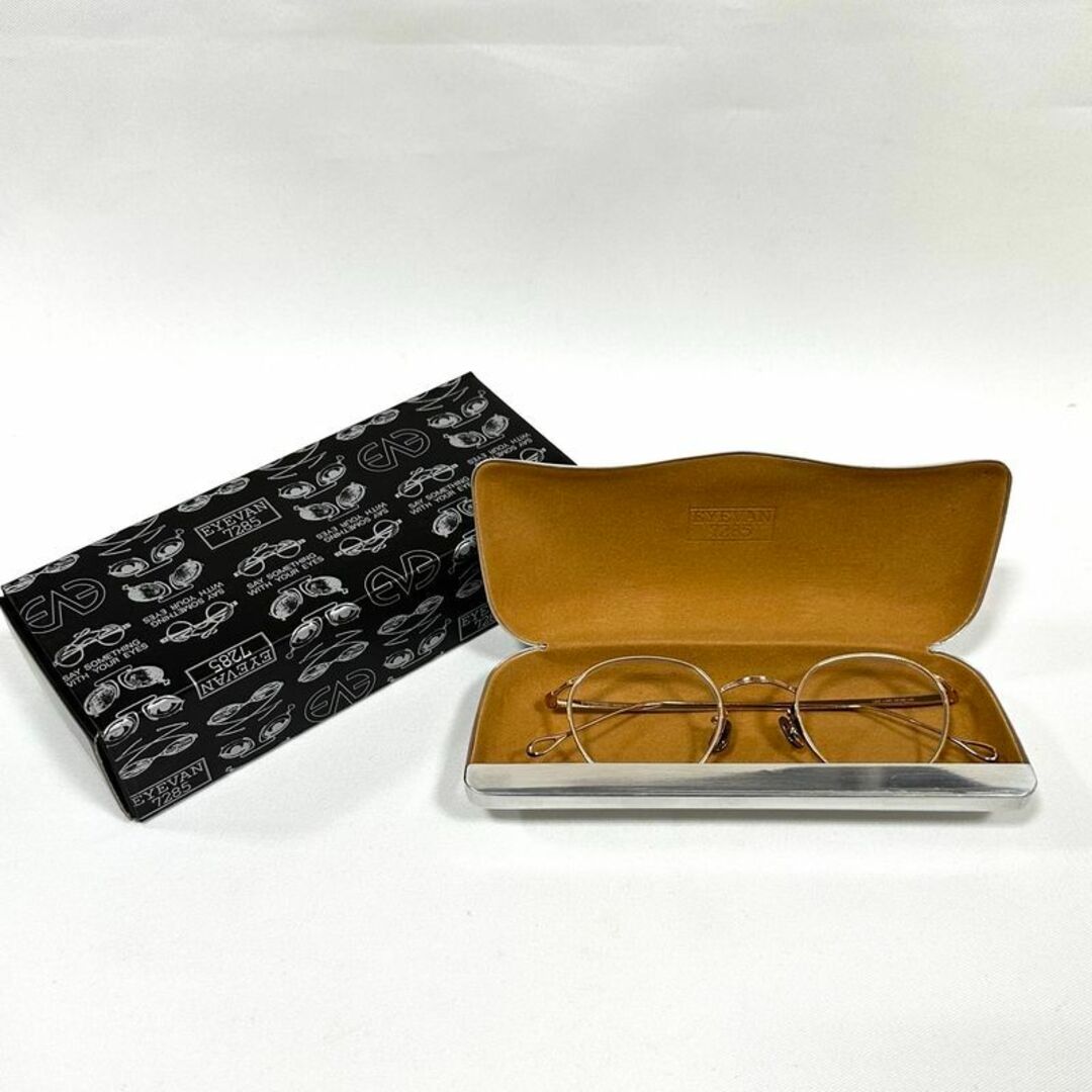EYEVAN7285 - 極美品 EYEVAN 7285 アイヴァン 156 C.900 ゴールド 48の