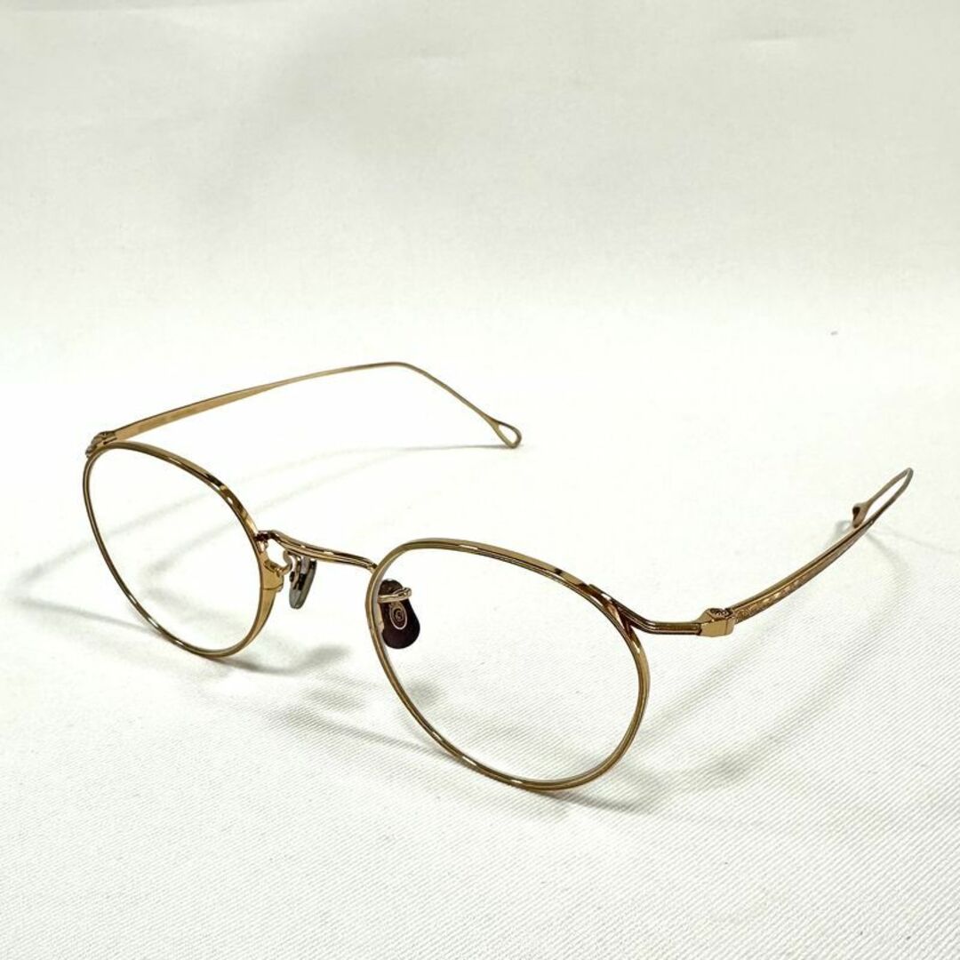 EYEVAN7285 - 極美品 EYEVAN 7285 アイヴァン 156 C.900 ゴールド 48の
