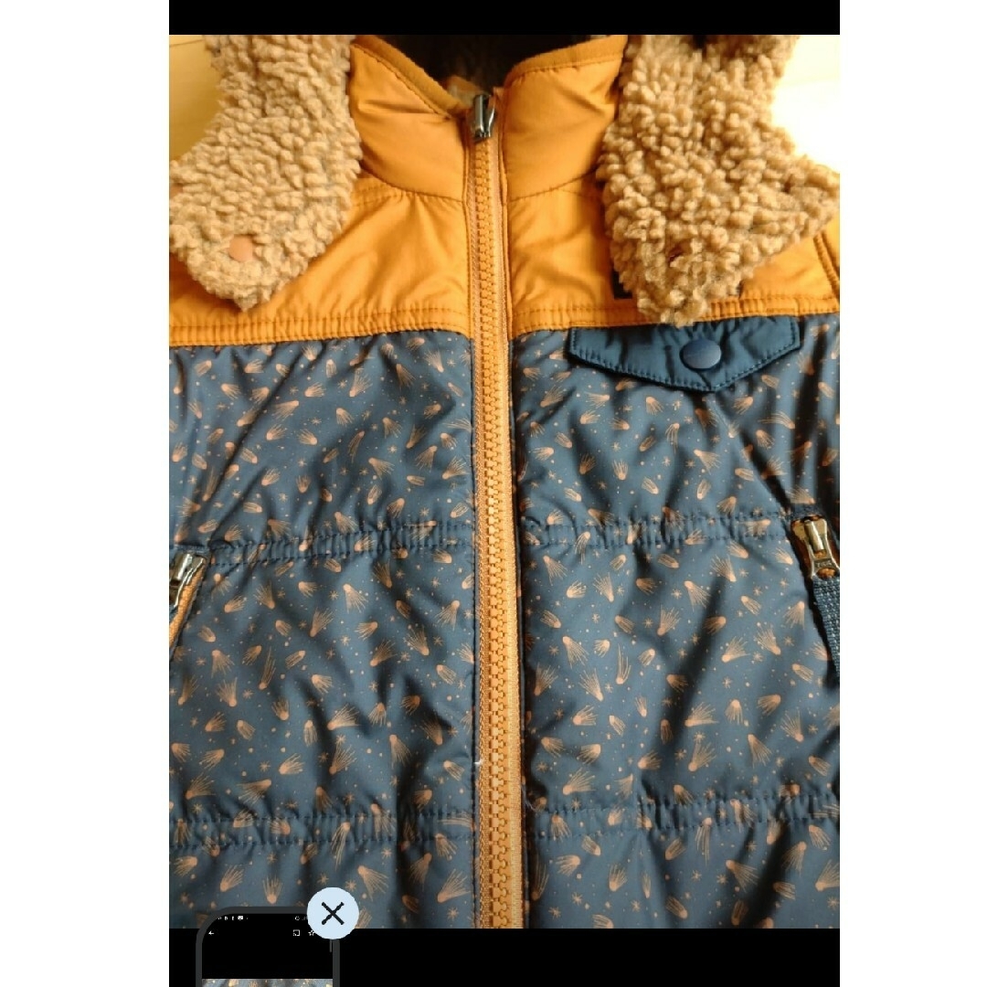パタゴニア　ベビー　リバーシブル　トリプルズフーディ　ダウンボアフリース　冬 キッズ/ベビー/マタニティのベビー服(~85cm)(ジャケット/コート)の商品写真