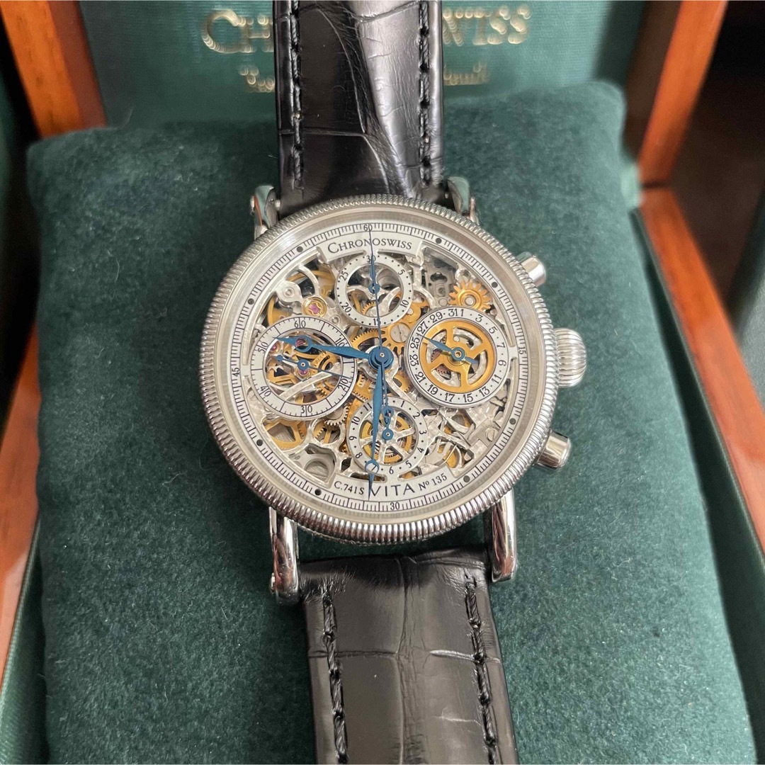 腕時計(アナログ)クロノスイス CHRONOSWISS オーパスクロノ 自動巻き CH7523